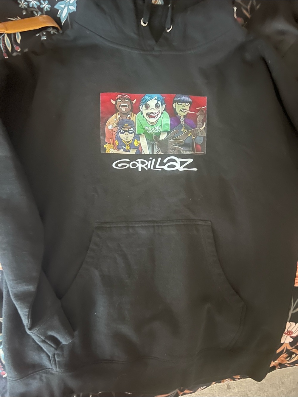 Gorillaz Black Graphic Hoodie - Band Logo